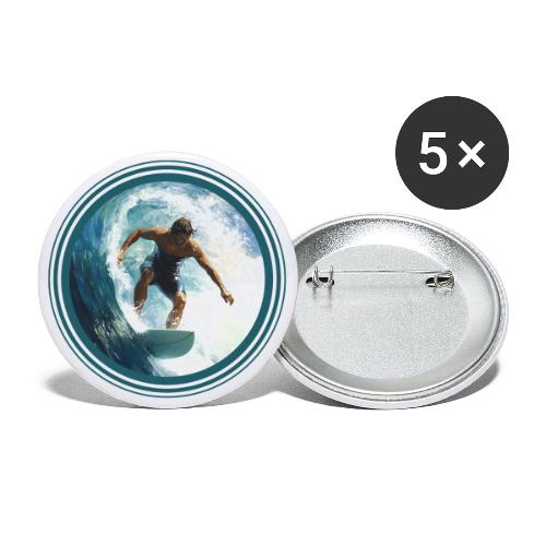 Surfing Horizon - Buttons large 2.2'' (5-pack)