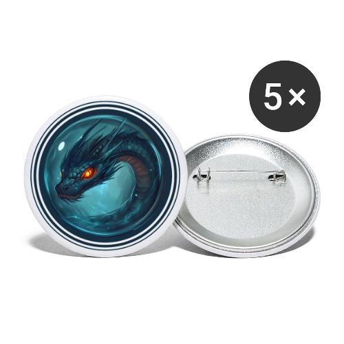 Dragon Sphere - Buttons large 2.2'' (5-pack)