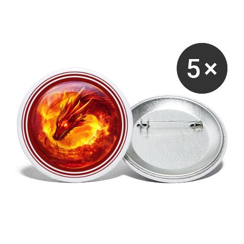 Dragon Blaze - Buttons large 2.2'' (5-pack)