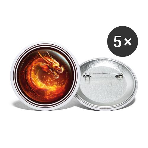 Shadow Dragon Rise - Buttons large 2.2'' (5-pack)