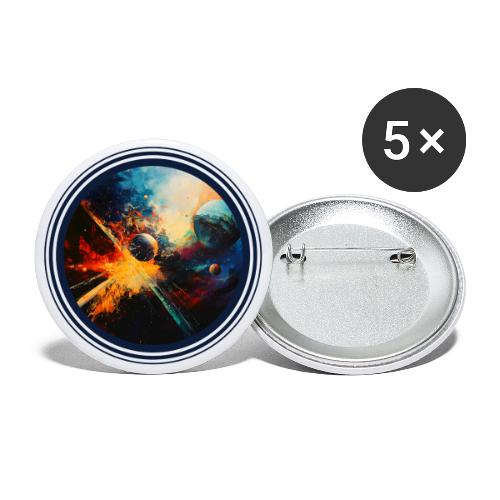 Planets in Turmoil - Buttons large 2.2'' (5-pack)