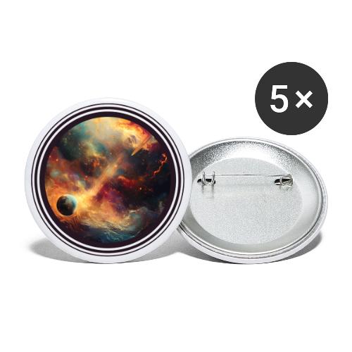 The Painted Planets - Buttons large 2.2'' (5-pack)