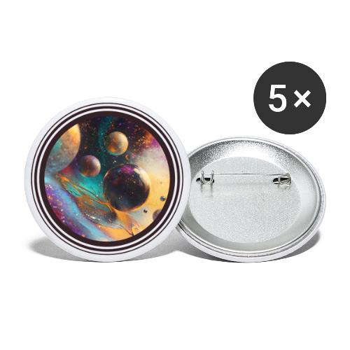 Planets in the Abstract - Buttons large 2.2'' (5-pack)