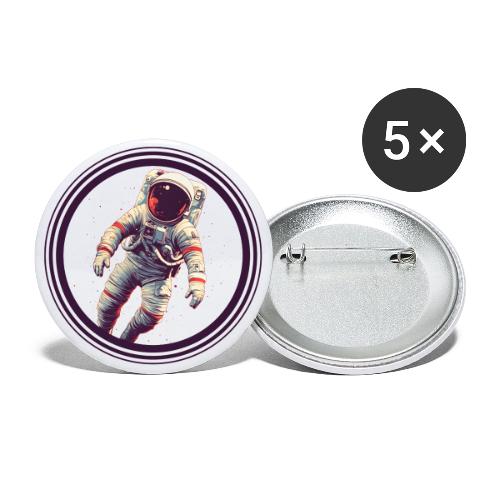 Astronaut: From Earth to the cosmos - Buttons large 2.2'' (5-pack)