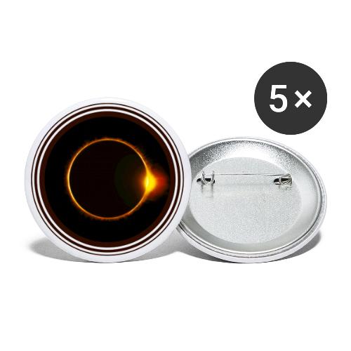 Solar Eclipse - Buttons large 2.2'' (5-pack)
