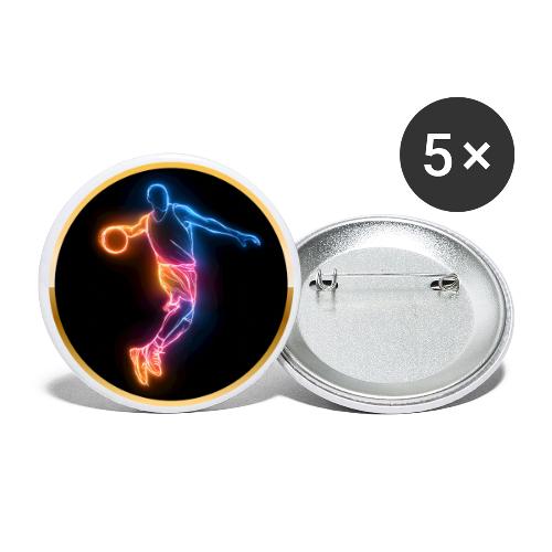 Basketball: Slam Dunk Afterglow - Buttons large 2.2'' (5-pack)