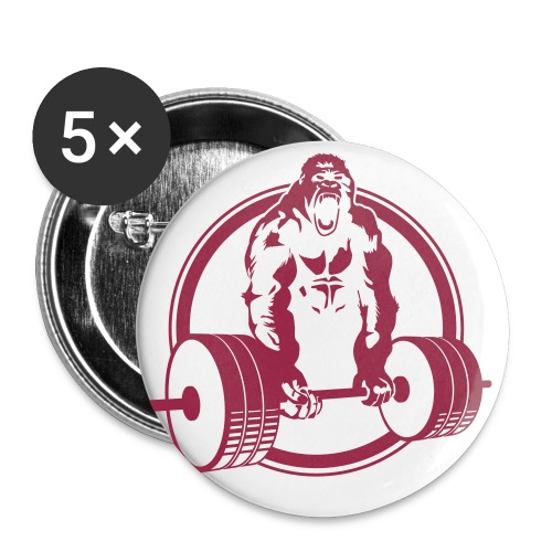 Gorilla Lifting Fitness - Buttons large 2.2'' (5-pack)