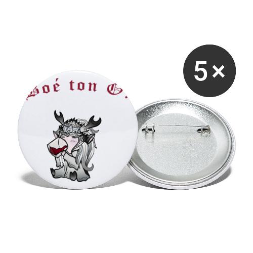 Boé ton Ô! - Buttons large 2.2'' (5-pack)