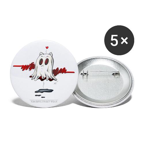 catghost in love - Buttons large 2.2'' (5-pack)
