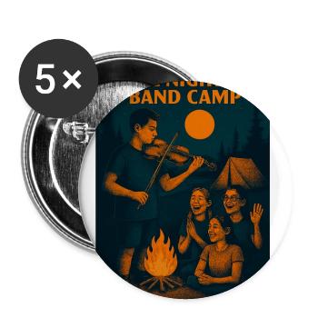 Night at Band Camp Violin - Buttons large 2.2'' (5-pack) - white