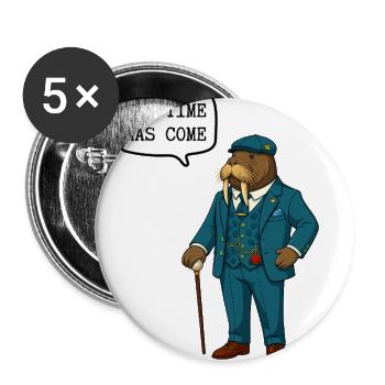 Shoes, Ships, and Sealing-Wax – Lewis Carroll Lit - Buttons large 2.2'' (5-pack) - white