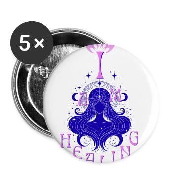 I Am Healing - Buttons large 2.2'' (5-pack) - white