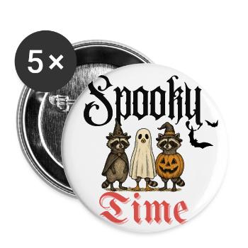 "Spooky But Cute" – Halloween Vibes Tee - Buttons large 2.2'' (5-pack) - white