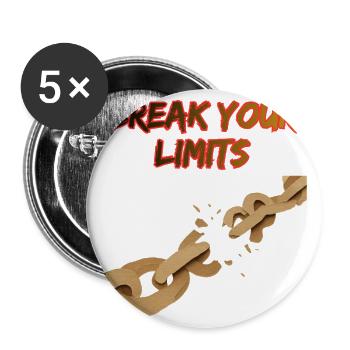 Break Your Limits Chain Breaker - Buttons large 2.2'' (5-pack) - white