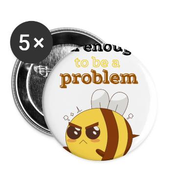 tall enough to be a problem funny Feisty Bee lover - Buttons large 2.2'' (5-pack) - white