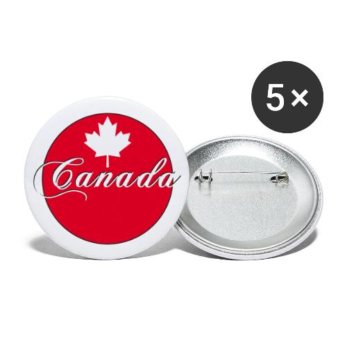 Canada in red and white - Buttons large 2.2'' (5-pack)