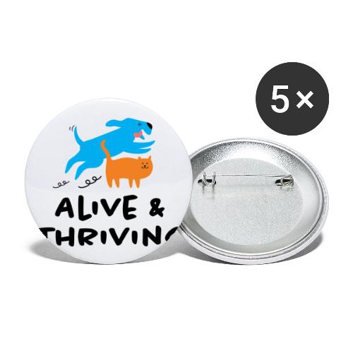 Alive Thriving Animal Behavior Program - Buttons large 2.2'' (5-pack)