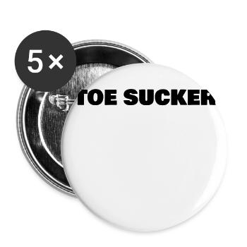toe sucker - Buttons large 2.2'' (5-pack) - white