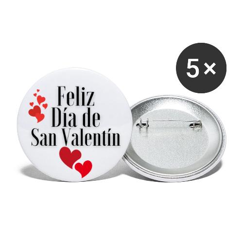 Moda de San Valentín, Celebra Día 14 de Febrero. - Buttons large 2.2'' (5-pack)