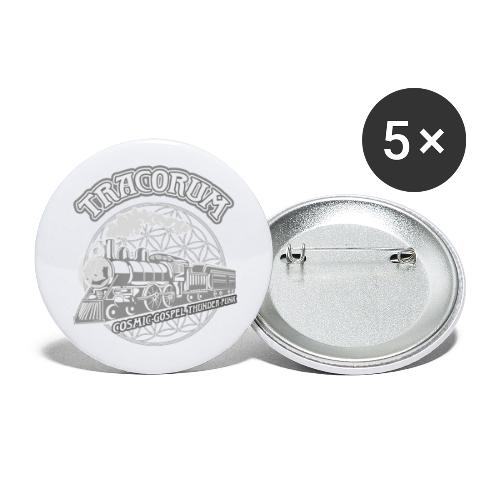 Tracorum Cosmic Train Washed Out Look - Buttons large 2.2'' (5-pack)