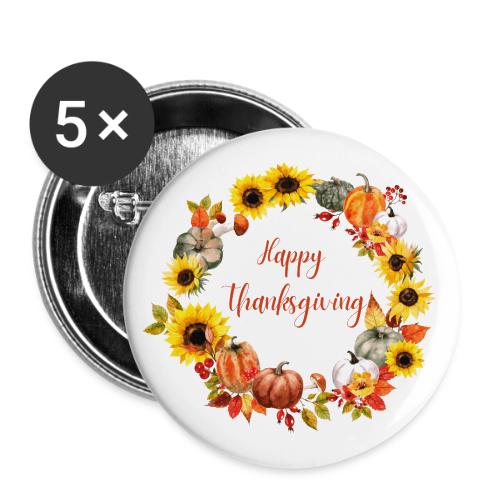 Happy thanksgiving - Buttons large 2.2'' (5-pack)