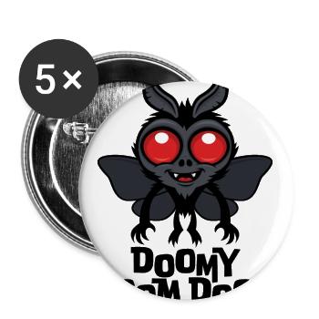 Doomy Doom Doom Cute Mothman Cryptid - Buttons large 2.2'' (5-pack) - white