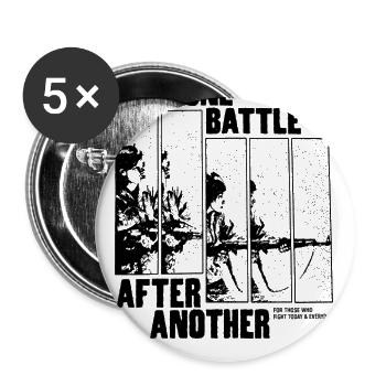 One Battle After Another - Buttons large 2.2'' (5-pack) - white