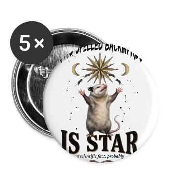 Rats Spelled Backwards Is Star - Buttons large 2.2'' (5-pack) - white