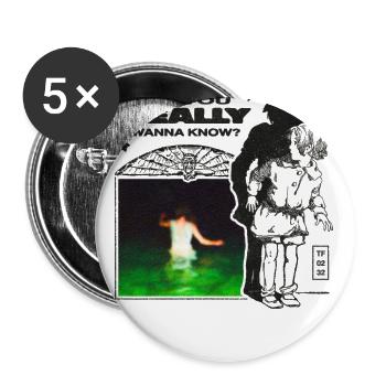 Midnight Echoes Collage - Buttons large 2.2'' (5-pack) - white