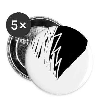 Broken heart - Buttons large 2.2'' (5-pack) - white