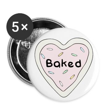 Baking Cookies - Buttons large 2.2'' (5-pack) - white