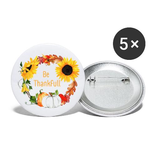 Be thanksfull - Buttons large 2.2'' (5-pack)