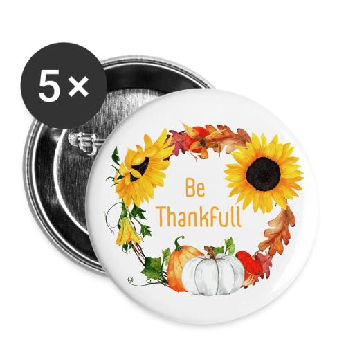 Be thanksfull - Buttons large 2.2'' (5-pack)