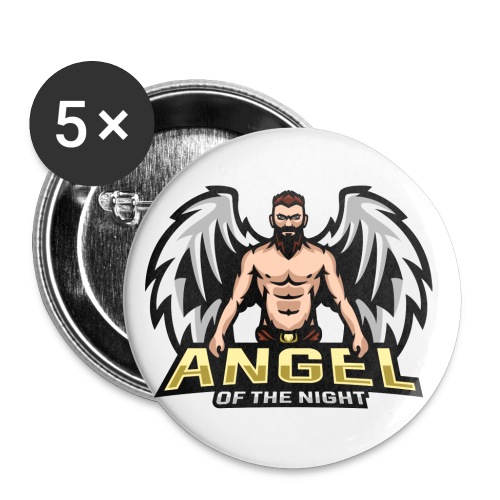 ANGEL - No outline - Buttons large 2.2'' (5-pack)