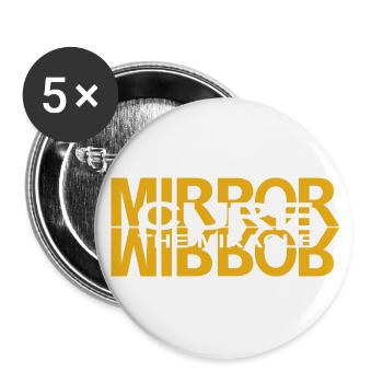 MIRROR CURE THE MIRACLE - Buttons large 2.2'' (5-pack) - white