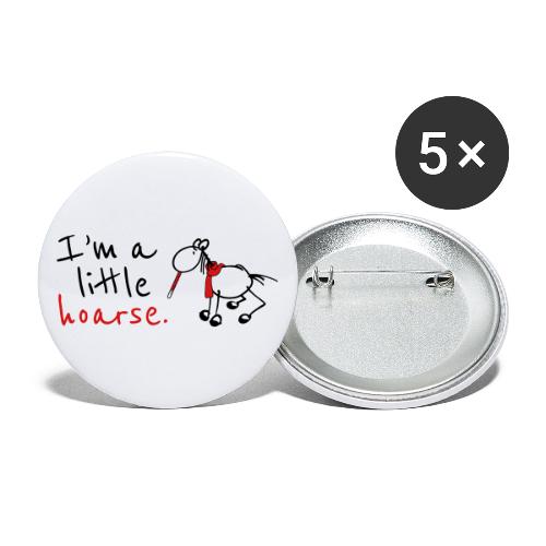I’m a little hoarse (horizontal) - Buttons large 2.2'' (5-pack)