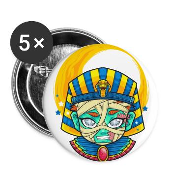 Halloween Cute Mummy - Buttons large 2.2'' (5-pack) - white