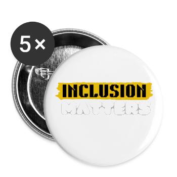 inclusion matters - Buttons large 2.2'' (5-pack) - white