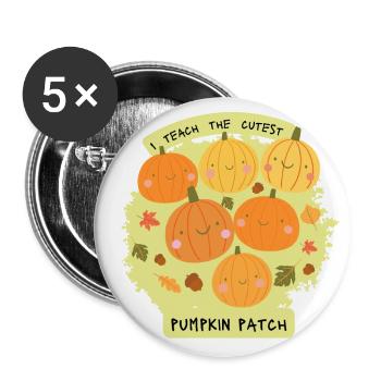 cutest pumpkin patch - Buttons large 2.2'' (5-pack) - white