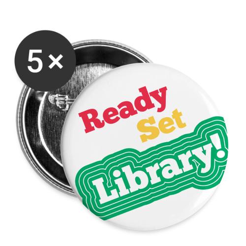 Ready Set Library! - Buttons large 2.2'' (5-pack)