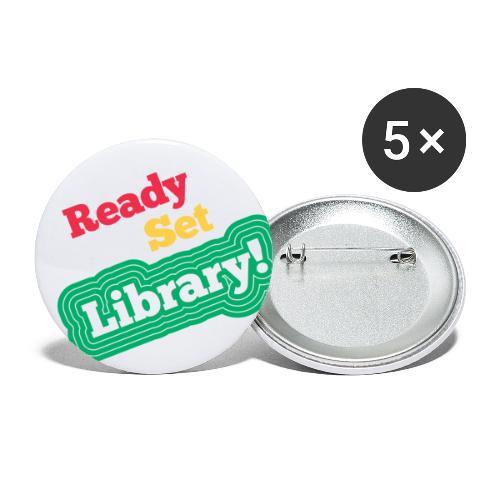 Ready Set Library! - Buttons large 2.2'' (5-pack)