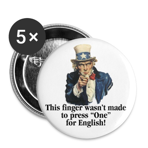 Uncle Sam - Finger - Buttons large 2.2'' (5-pack)