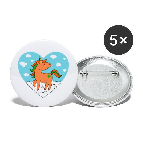 Unicorn Love - Buttons large 2.2'' (5-pack)