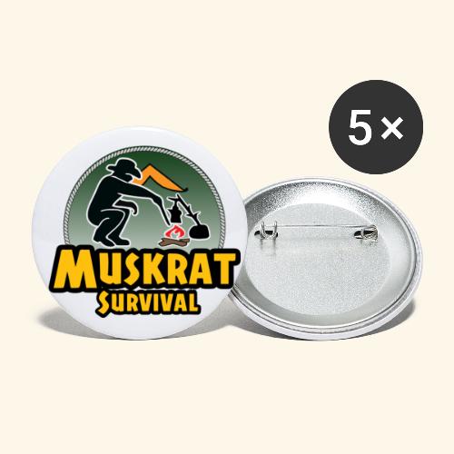 Muskrat round logo - Buttons large 2.2'' (5-pack)