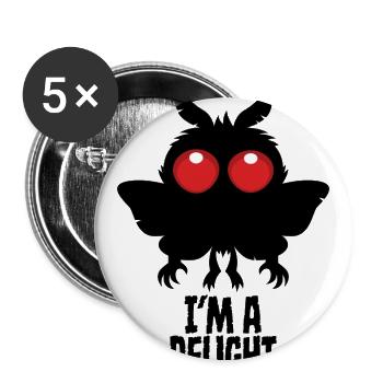 I'm A Delight Mothman Creepy Cute Cryptid - Buttons large 2.2'' (5-pack) - white