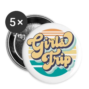 Girls Trip - Buttons large 2.2'' (5-pack) - white