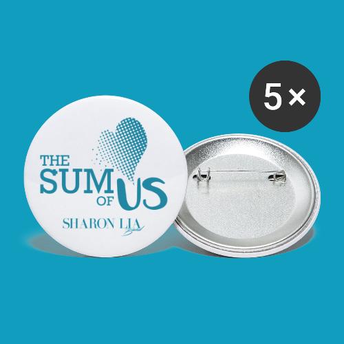 The Sum of Us Teal Logo - Buttons large 2.2'' (5-pack)