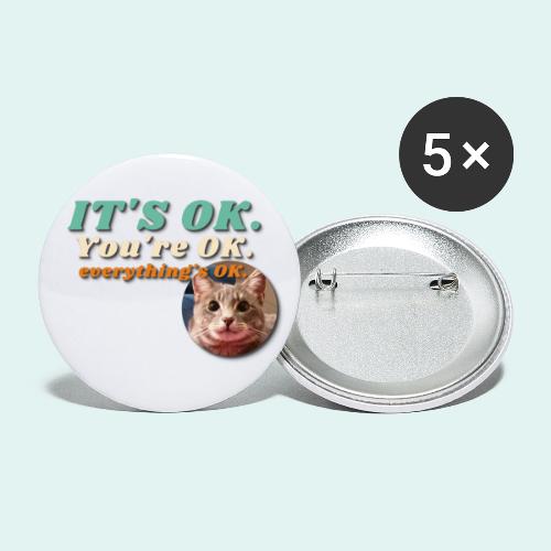 It's OK - Buttons large 2.2'' (5-pack)