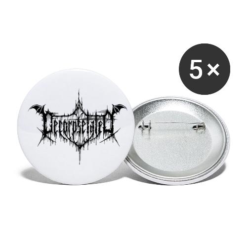 Decorpsetated Logo Black - Buttons large 2.2'' (5-pack)