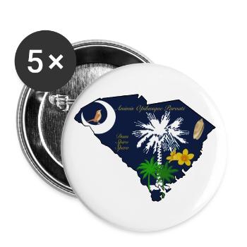 South Carolina - Buttons large 2.2'' (5-pack) - white